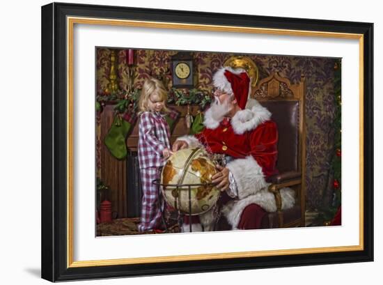 Santa-Santa’s Workshop-Framed Giclee Print