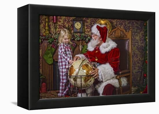 Santa-Santa’s Workshop-Framed Premier Image Canvas