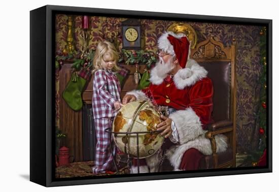 Santa-Santa’s Workshop-Framed Premier Image Canvas