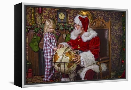 Santa-Santa’s Workshop-Framed Premier Image Canvas