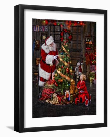 Santa-Santa’s Workshop-Framed Giclee Print