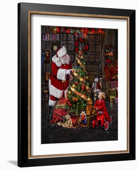 Santa-Santa’s Workshop-Framed Giclee Print