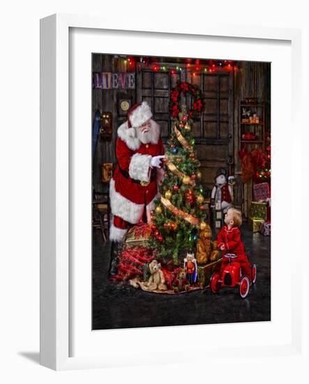 Santa-Santa’s Workshop-Framed Giclee Print