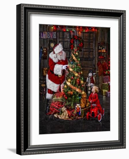 Santa-Santa’s Workshop-Framed Giclee Print