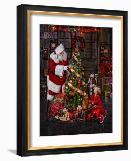 Santa-Santa’s Workshop-Framed Giclee Print