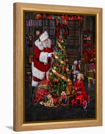 Santa-Santa’s Workshop-Framed Premier Image Canvas