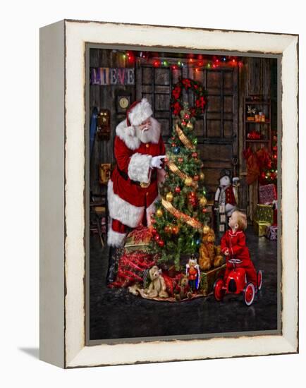 Santa-Santa’s Workshop-Framed Premier Image Canvas