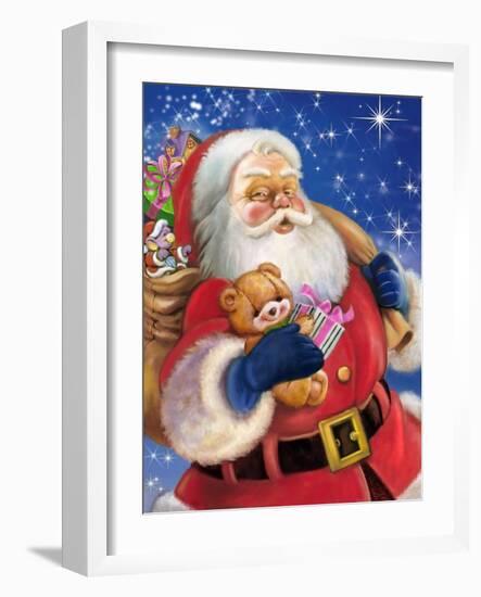 Santa-Art House Design-Framed Giclee Print