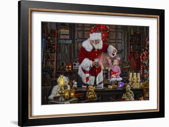 Santa-Santa’s Workshop-Framed Giclee Print