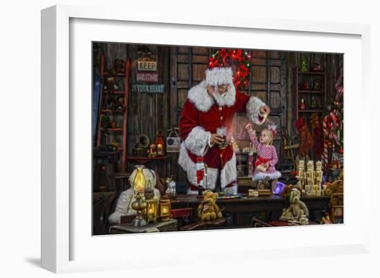 Santa-Santa’s Workshop-Framed Giclee Print