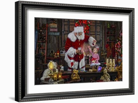 Santa-Santa’s Workshop-Framed Giclee Print