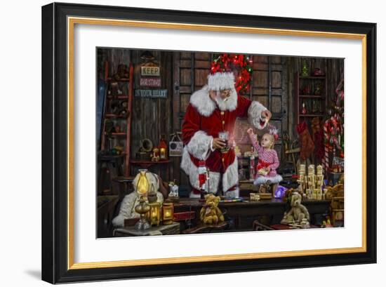 Santa-Santa’s Workshop-Framed Giclee Print