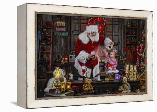 Santa-Santa’s Workshop-Framed Premier Image Canvas