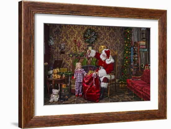 Santa-Santa’s Workshop-Framed Giclee Print