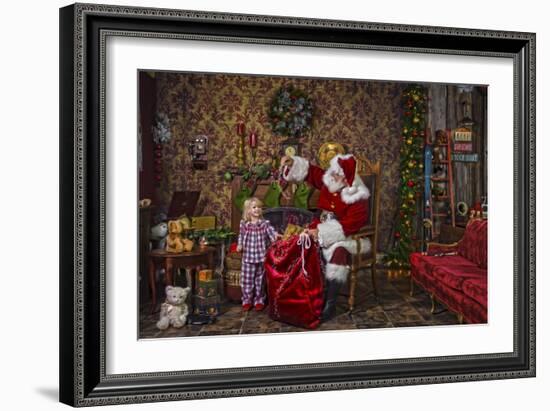 Santa-Santa’s Workshop-Framed Giclee Print