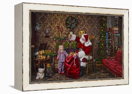 Santa-Santa’s Workshop-Framed Premier Image Canvas