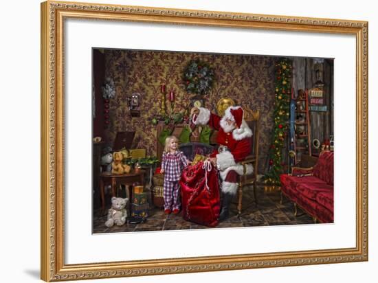 Santa-Santa’s Workshop-Framed Giclee Print