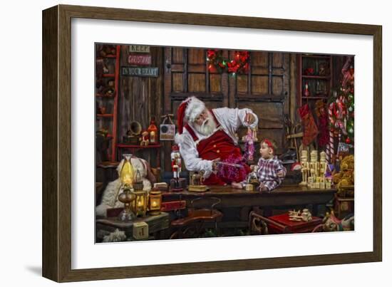 Santa-Santa’s Workshop-Framed Giclee Print