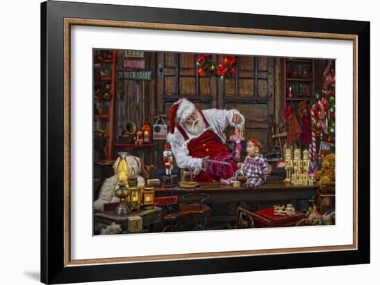 Santa-Santa’s Workshop-Framed Giclee Print