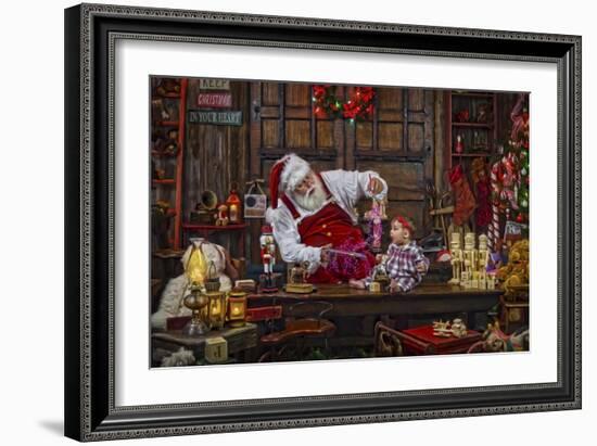 Santa-Santa’s Workshop-Framed Giclee Print