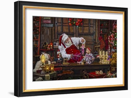 Santa-Santa’s Workshop-Framed Giclee Print