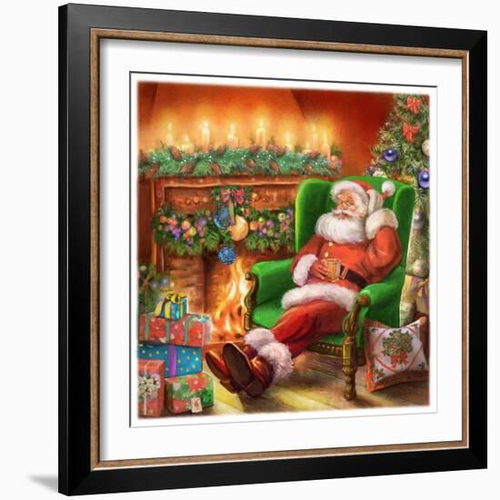 Santa-Art House Design-Framed Giclee Print