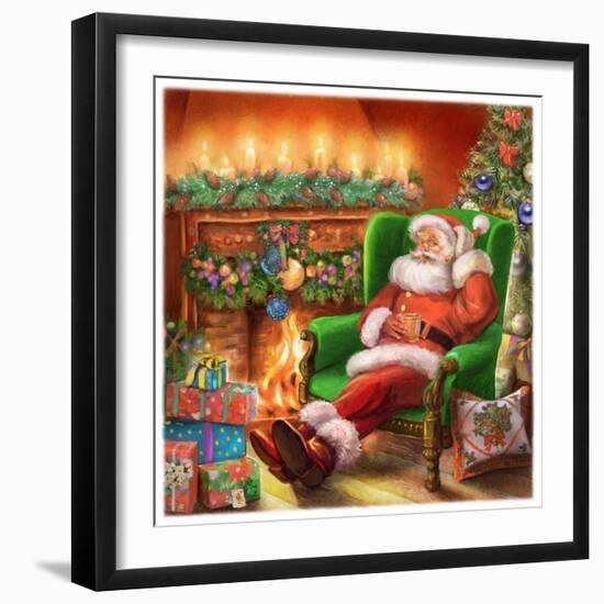 Santa-Art House Design-Framed Giclee Print