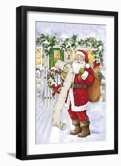 Santa-Art House Design-Framed Giclee Print