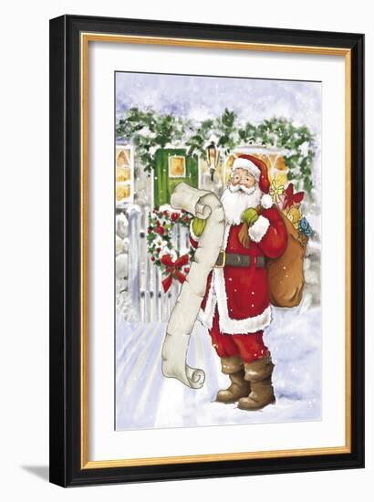 Santa-Art House Design-Framed Giclee Print