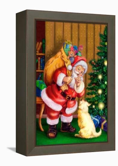 Santa-Art House Design-Framed Premier Image Canvas