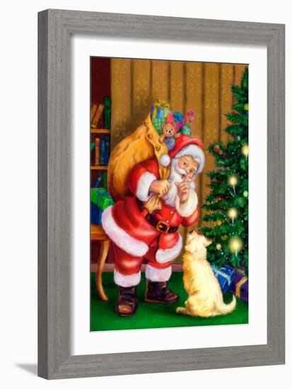 Santa-Art House Design-Framed Giclee Print