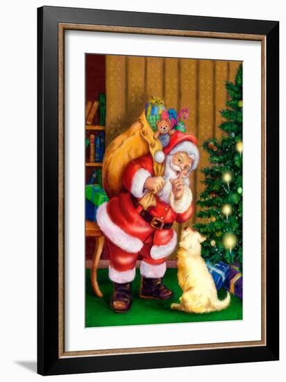 Santa-Art House Design-Framed Giclee Print