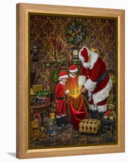 Santa-Santa’s Workshop-Framed Premier Image Canvas