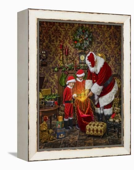 Santa-Santa’s Workshop-Framed Premier Image Canvas