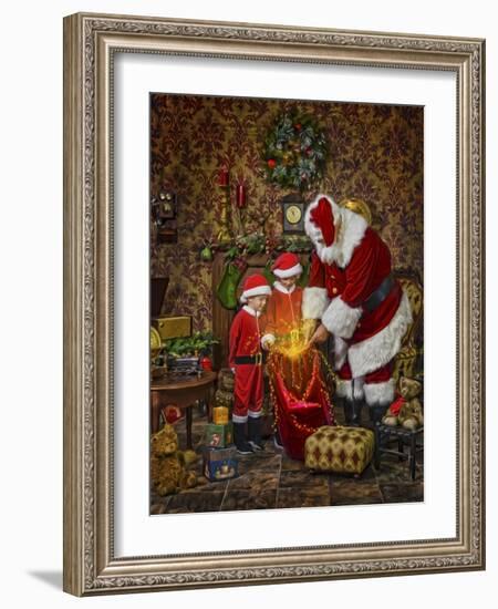 Santa-Santa’s Workshop-Framed Giclee Print