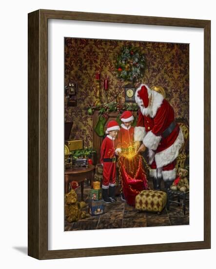 Santa-Santa’s Workshop-Framed Giclee Print