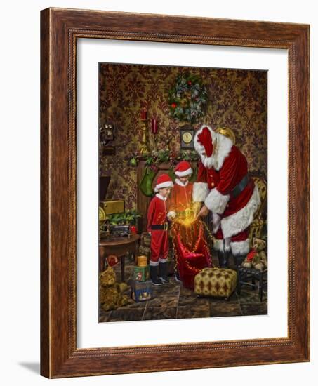 Santa-Santa’s Workshop-Framed Giclee Print