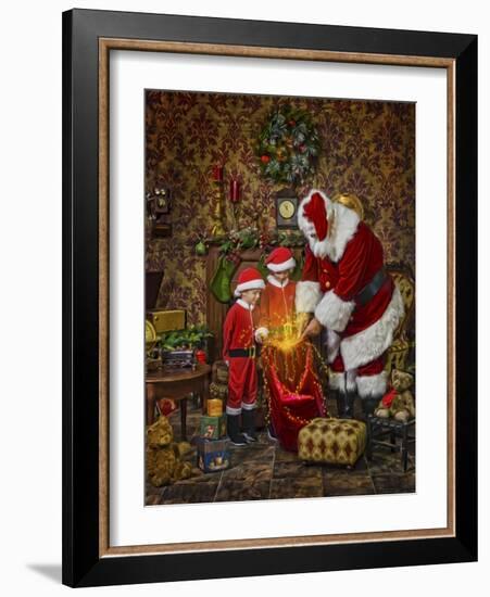 Santa-Santa’s Workshop-Framed Giclee Print