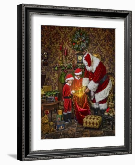 Santa-Santa’s Workshop-Framed Giclee Print