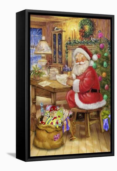 Santa-Art House Design-Framed Premier Image Canvas