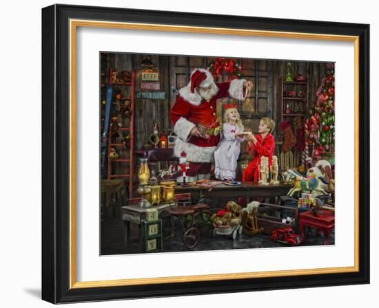 Santa-Santa’s Workshop-Framed Giclee Print