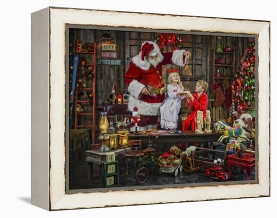 Santa-Santa’s Workshop-Framed Premier Image Canvas