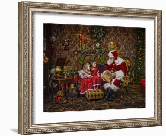 Santa-Santa’s Workshop-Framed Giclee Print