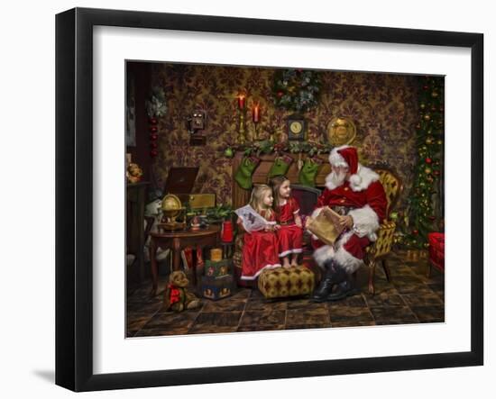 Santa-Santa’s Workshop-Framed Giclee Print