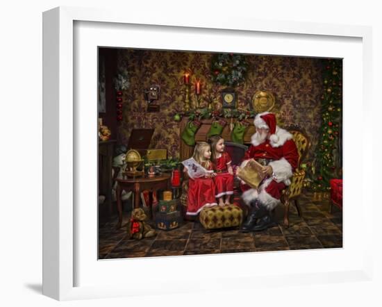 Santa-Santa’s Workshop-Framed Giclee Print