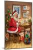 Santa-Art House Design-Mounted Giclee Print