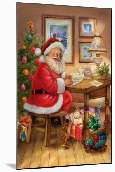 Santa-Art House Design-Mounted Giclee Print