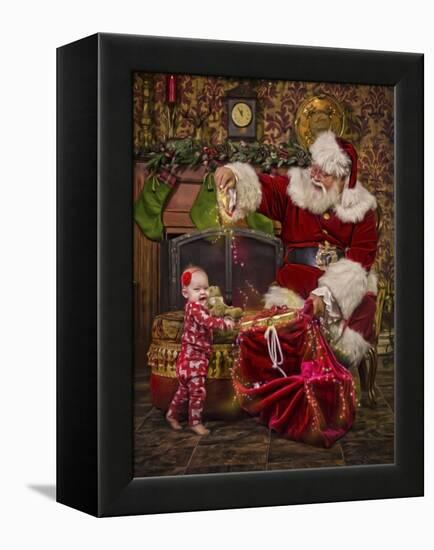 Santa-Santa’s Workshop-Framed Premier Image Canvas