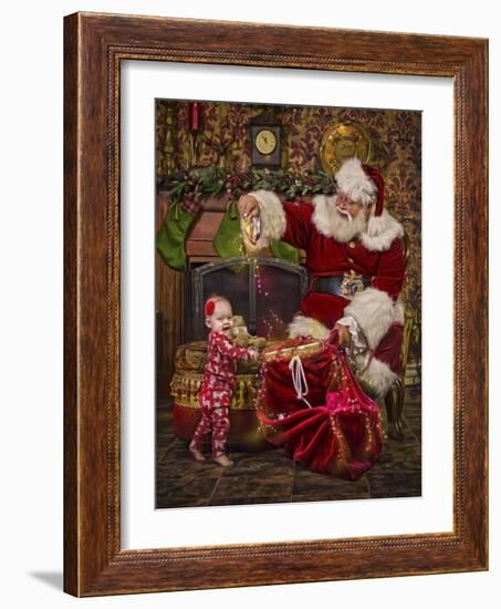 Santa-Santa’s Workshop-Framed Giclee Print