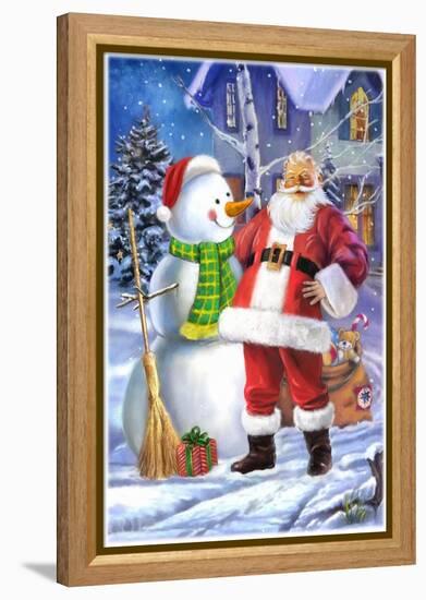 Santa-Art House Design-Framed Premier Image Canvas